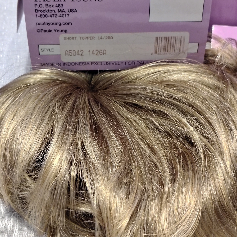 Paula Young Blonde Clip-In Hair Topper - Natural Blonde - Picture 5 of 11